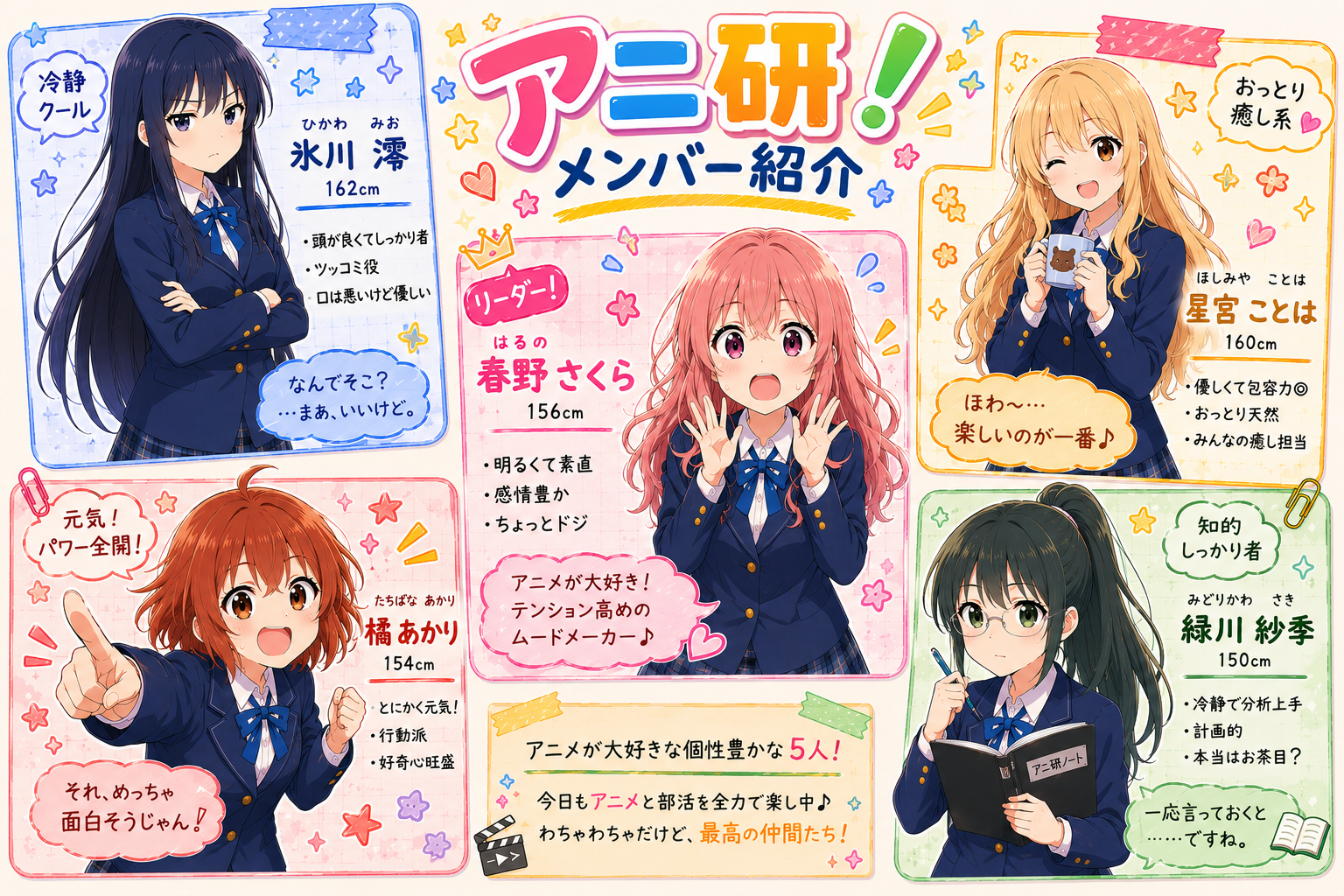 アニ研！メンバー紹介